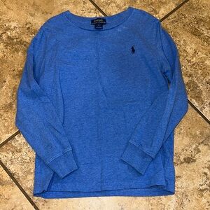 Polo by Ralph Lauren Kids' Long Sleeve Tee in Blue Sz 7